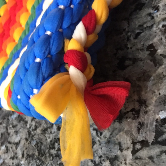 Nylon woven Hipster shoulder crossbody tote bag - Picture 9 of 11